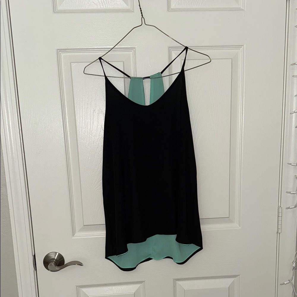 Reversible Black and Mint Women's Top
